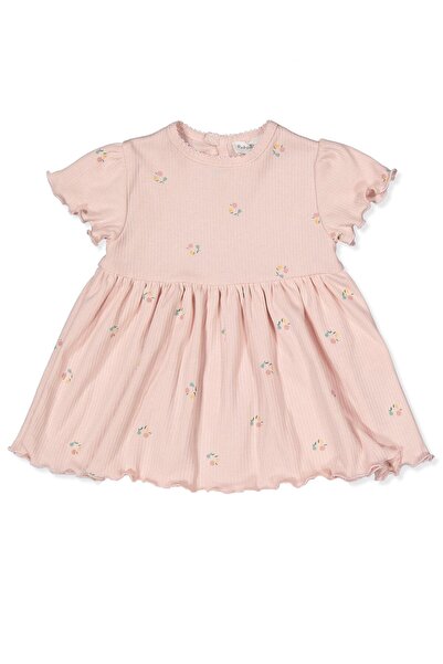 Bebetto فستان إنترلوك (لون الكمثرى الوردي) وردي مجفف