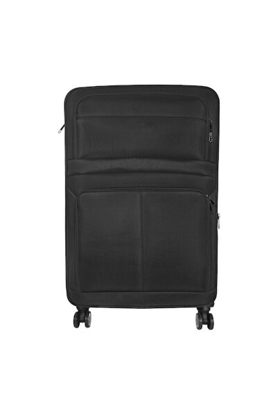 Naimeed Company Troler voiaj, Naimeed D5595M, 4 roti duble 360 grade, material textil, inchidere cifru, Negru, 41x28