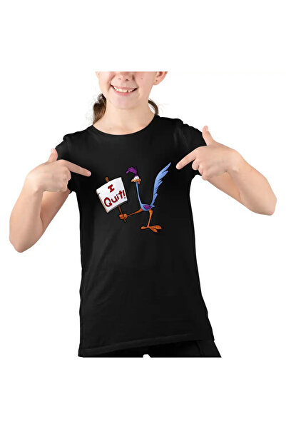 OEM Tricou Copii Fete Coiotul Strutul I Quit Renunt