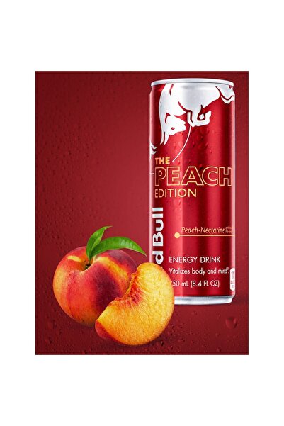 Red Bull energy drink with peach flavor, the peach edition, 250 ml