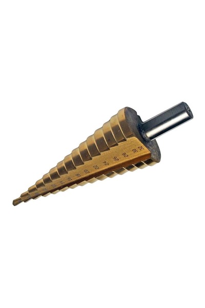 Zep Step Drill Bit 4-32 mm, Titanium Coating, for Steel, Plastic and Aluminum