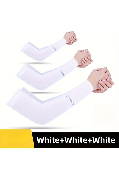Choice One Size White 3pairs 3 pairs of men's and women's arm sleeves, summer...