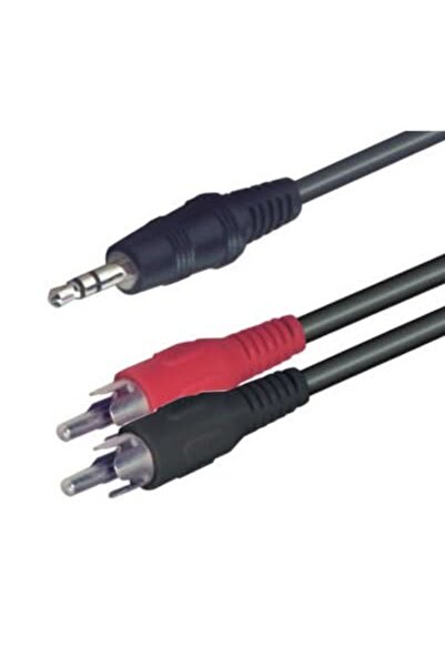 Somogyi Elektronic Stereo Audio Cable 3.5 mm Jack Male – 2 x RCA Male, 1.5 m, Phone Compatible,
