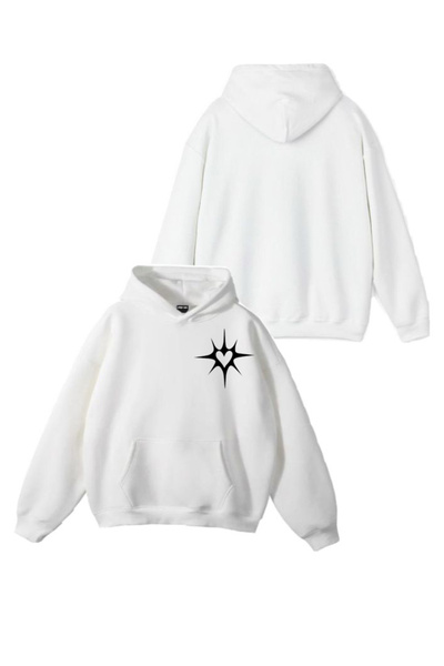 Sebesta Fashion سترة رياضية جديدة بغطاء للرأس مطبوعة بتصميم قلب من 3 خيوط قطنية