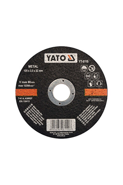 yato Disc taiere metal 125 x 3.2 x 22 mm, rezistent, pentru lucrari grele