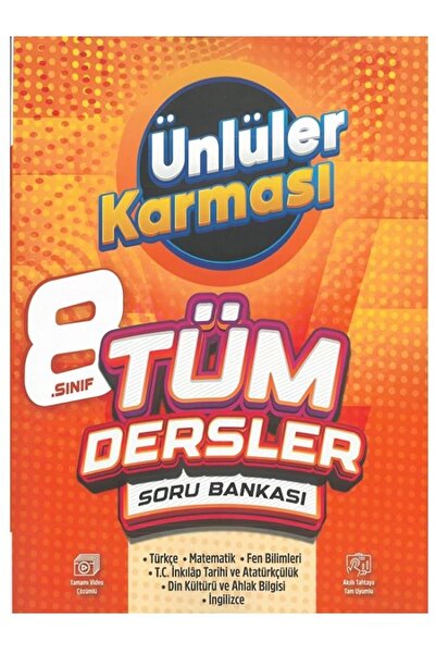 Ünlüler Karması Yayınları YENİ SİSTEME UYGUN 8. Sınıf Tüm Dersler Soru Bankas...
