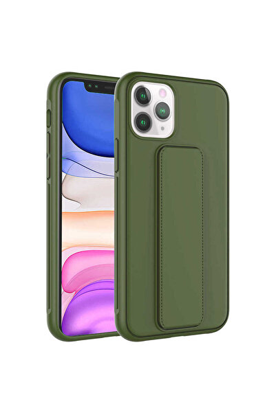 Aden iPhone 11 Pro Compatible Qstand Case-Dark Green