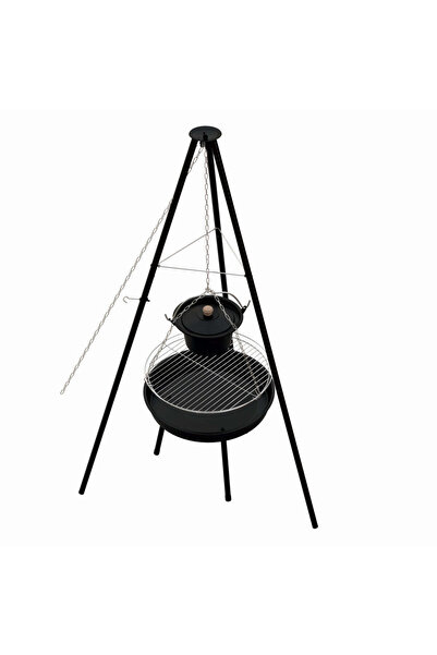 KlugMeister Charcoal Grill KY23020A, steel material, suspended, with tripod, diameter 49 cm