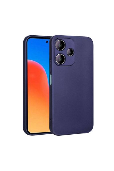 Generic Brand غطاء حماية من السيليكون لهاتف Redmi 12 5G - متوافق مع اللون الأ...
