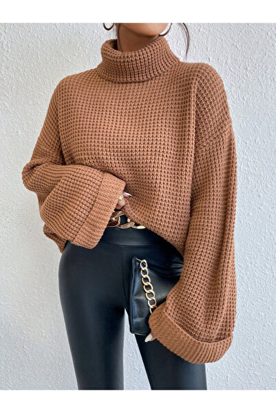 SÇLK TEKSTİL Pulover cu textura waffle