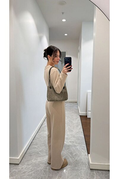 Somut istanbul Palazzo Soft Touch Pants and Soft Buttoned Jacket 2-Piece Set