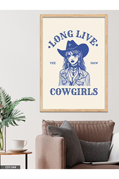CeSht Cow Girls jednodijelna slika u drvenom okviru