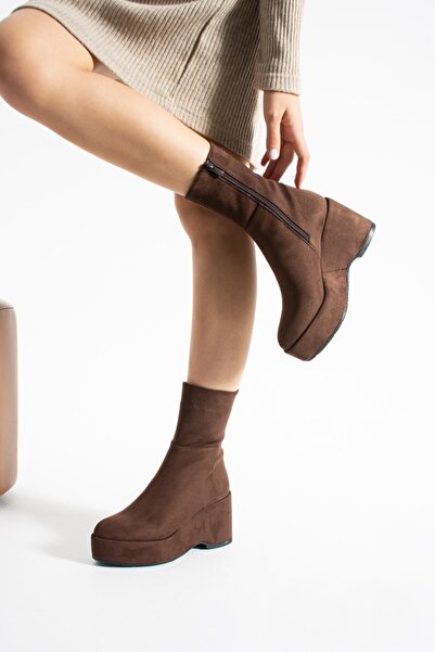 ZENNESHOES Clara Kadın Dolgu topuk çizme