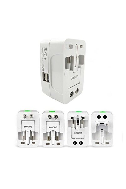 Mirfa Global Connect Pro: Universal Travel Adapter With USB Ports - for Asia, Europe, UK, AUS, and U