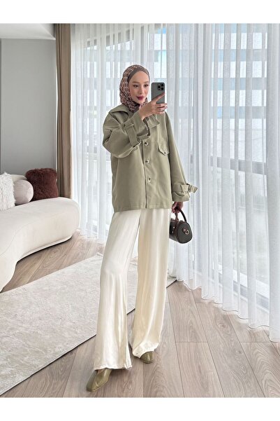 Butik Tesettür Günlük Şık Giyim Minakaia Trençkot
