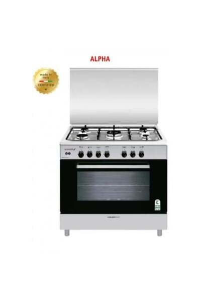 Glem Gas 60×90 5 Burner Full Safety Italian Stainless Steel Gas Oven AL9612GIFS