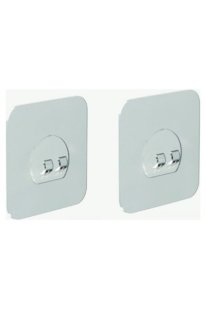 Genel Markalar Süper Güçlü Yapışkanlı Banyo Askısı Yedek 2 Adet Sticker Raf T...