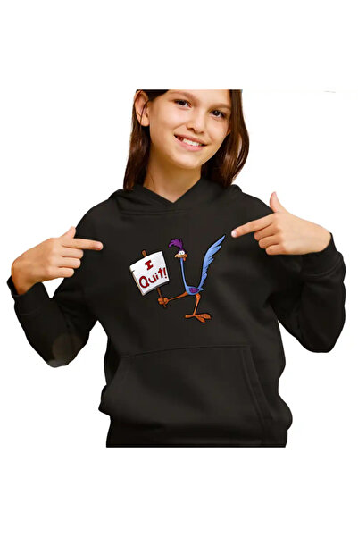 OEM Hanorac Copii Fete Coiotul Strutul I Quit Renunt