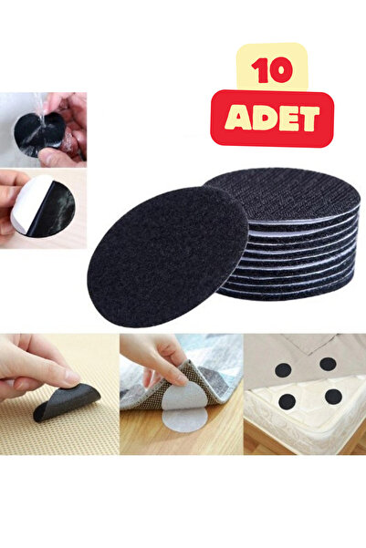 sepetra 10 Adet Halı Kilim Kaydırmaz Cırt Yıkanabilir Kendinden Yapışkanlı Sa...