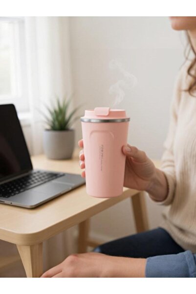 Pinkaholic Pinkah Stainless Steel Coffee Thermos Cup Flask 500 ml Pink Color – Pkh-Pj-3549-L