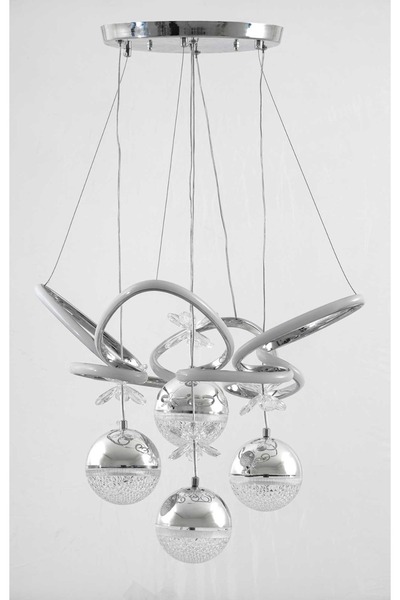 Avize Roza Kral Taç 4toplu Modern Letli Oturma Odasi Salon