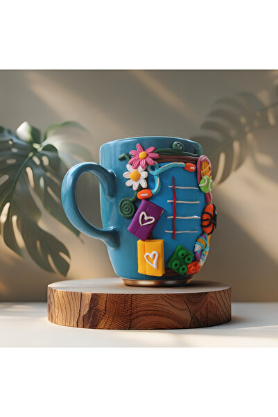 MAKARON SANAT KİŞİYE ÖZEL EL YAPIMI,BEDEN EĞİTİMİ ÖĞRETMENİ HEDİYESİ, 3D KABARTMA ÖĞRETMEN KUPA BARDAK