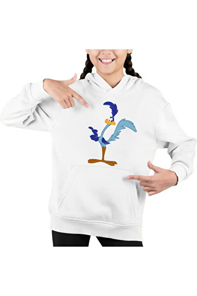 OEM Hanorac Copii Fete Coiotul Strutul Bip Bip Desene Animate