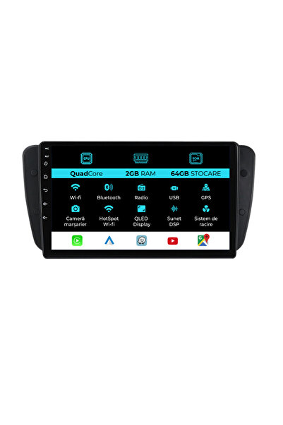 NavStore Navigatie Dedicata Seat Ibiza (2008-2016), 9Inch 2Gb Ram, 64Gb Stoca...