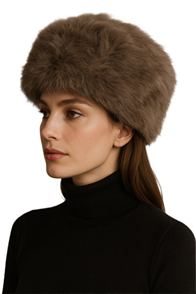 CosmoOutlet معطف نسائي شتوي من الفرو الصناعي بلون ريش الجمل، معطف روسي من الفرو الصناعي