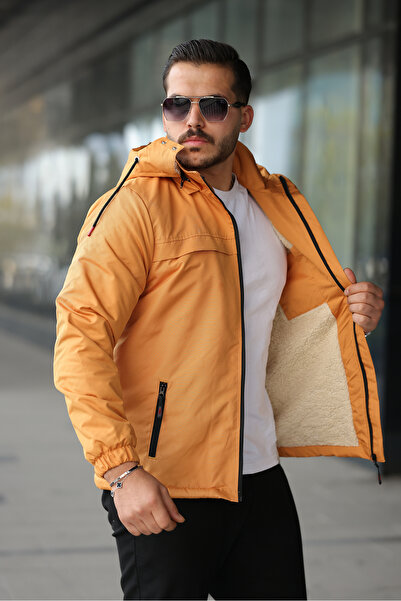 FASİON Winter Fur Men's Coat