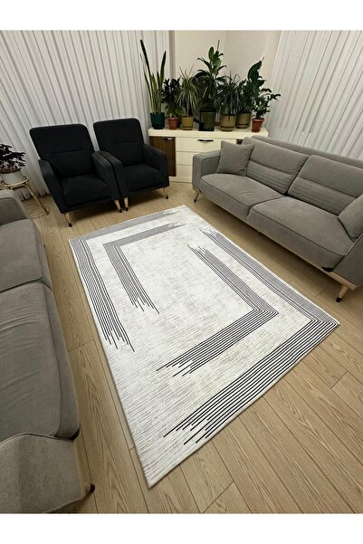 STILHOME Lastikli Mikro Polar Halı Örtüsü - Yıkanabilir - Kalın Kumaş - 4m²=160x230 cm, 6m²=200x300 cm