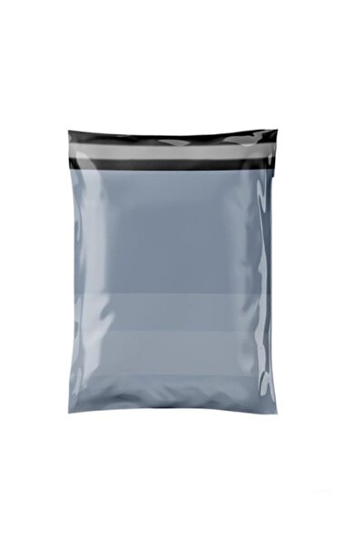 sepetra Etiket Plastik Kargo Poşeti Cepli 22x30x5 Cm 1pk 50 Adet GRİ 2 x 4 50...