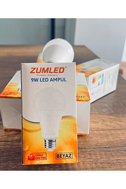 Mikasso 6'lu Zumled 9w E27 Tasaruflu Led Ampül 6'lı Beyaz Işık E27 Led Ampul ...