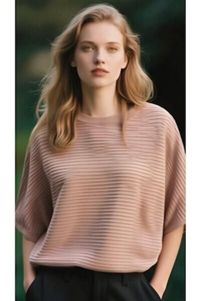 OEM Elegant powder pink sweater, M-L