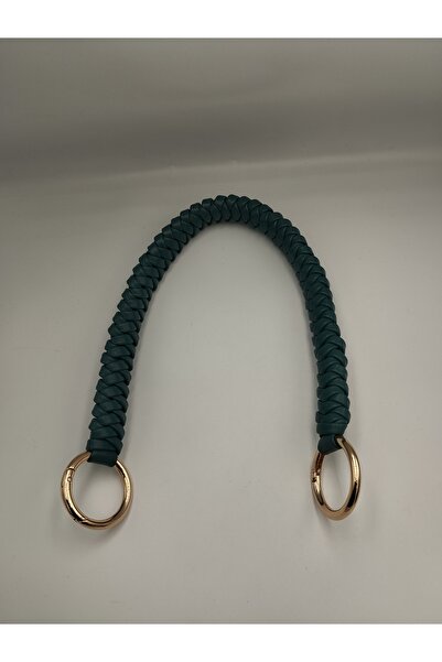 Zeyora مقبض حقيبة جلدية 45 سم، إكسسوار للحقائب، مقبض حقيبة محبوك