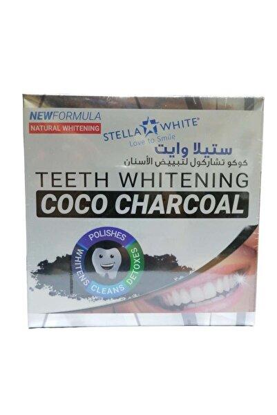 Stella White تبييض الأسنان بالفحم جوز الهند 40 جرام