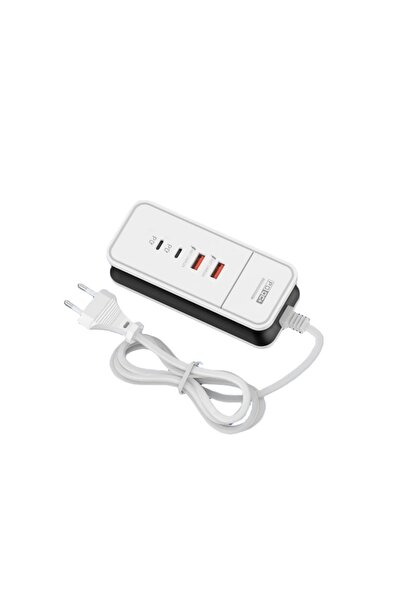 Choice شاحن سفر سريع الشحن مزود بـ 4 منافذ USB بمقبس الاتحاد الأوروبي وتقنية ...