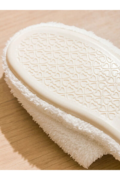 LC Waikiki Lcw Steps Ecru Plush Women's House Slippers