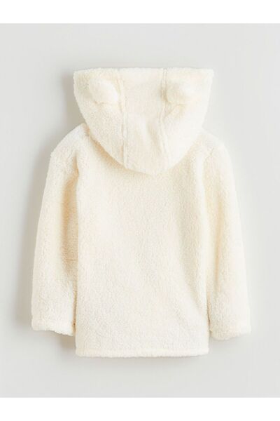 LC Waikiki LCW baby Kapüşonlu Basic Kız Bebek Pelüş Hırka