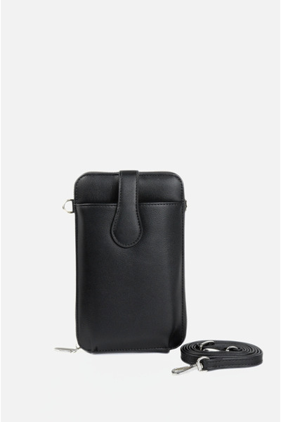 Mazel Design 788 حقيبة هاتف ومحفظة من الجلد الطبيعي الفاخر مع حزام - غطاء مغن...