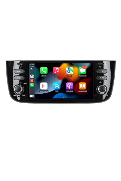 Naviactgo FİAT Punto Yeni Göğüs Multimedya Android Teyp 4 gb Ram 64 gb Hafıza Carplay Kamera Hediyeli