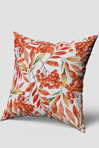EsnafAli Husă pentru pernă cu model de fructe și frunze tematice de toamnă