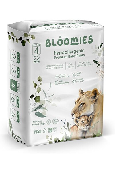 Baby Bloomies Premium Diapers Pants with Wetness Indicator | Eco-friendly and Hypoallergenic Ultra-s