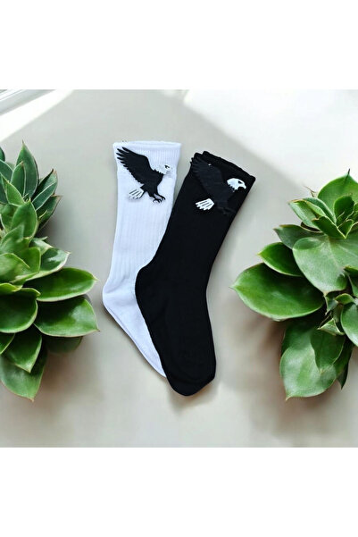 ÖZKARDEŞLER BABY Бебешки и детски чорапи до коляното с филцови фигурки, 2 бро...