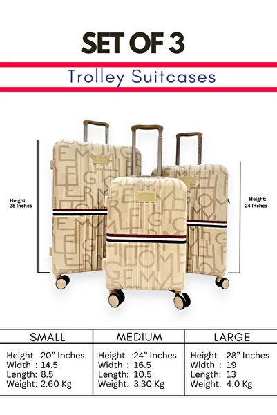 Generic Hard-Sided Cabin Trolley Luggage | Durable & Lightweight Unbreakable Polypropylene (PP) Suitcases