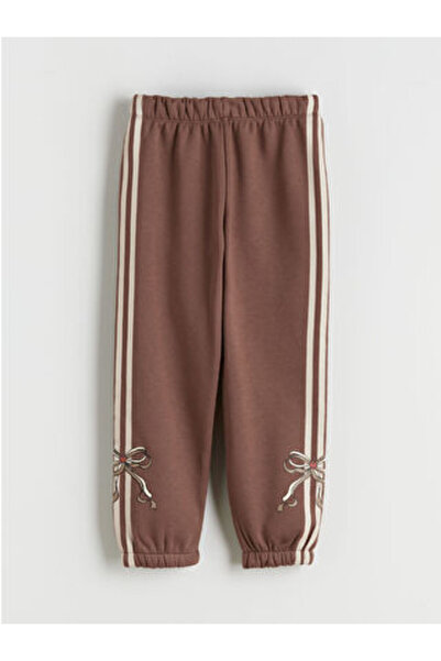 LC Waikiki New Season Elastic Waist Bow Printed Girls' Tracksuit Bottoms 2-Pack