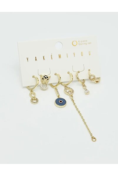 mibrillo Set of 6 earrings