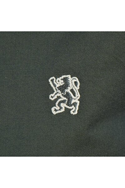 Giordano Women's Cotton Oxford Slim fit Shirt with Lion Embroidery