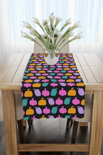 EsnafAli Runner cu model de dovleac multicolor 40x140