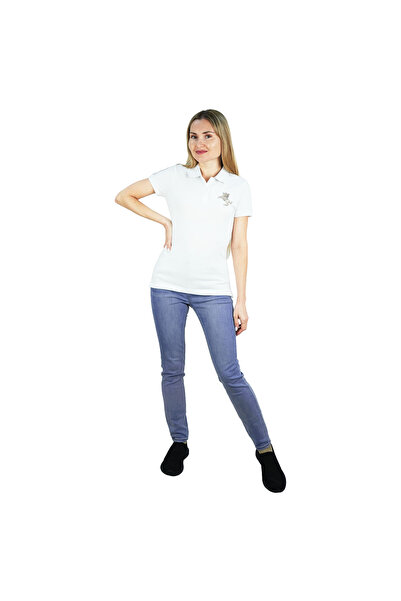 Giordano Women's Slim Fit Napoleon Embroidery Polo